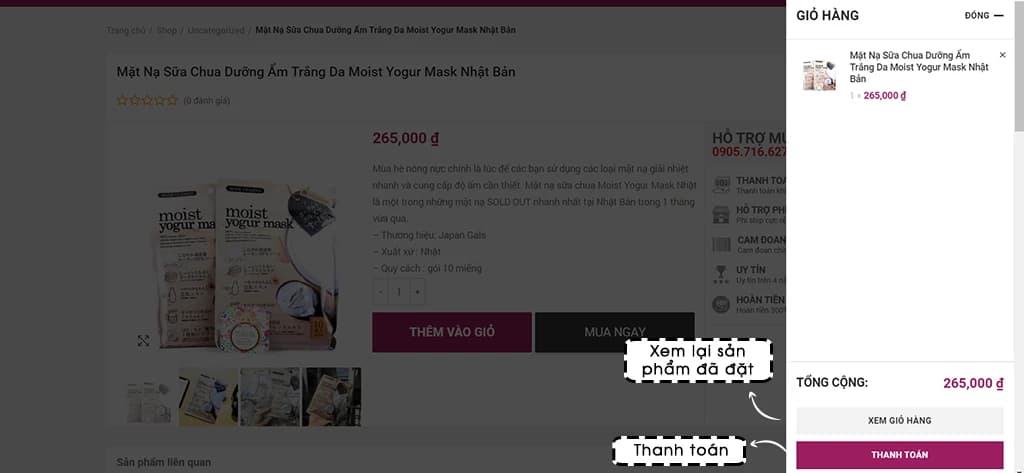 Hướng dẫn mua hàng tại Hadi Beauty