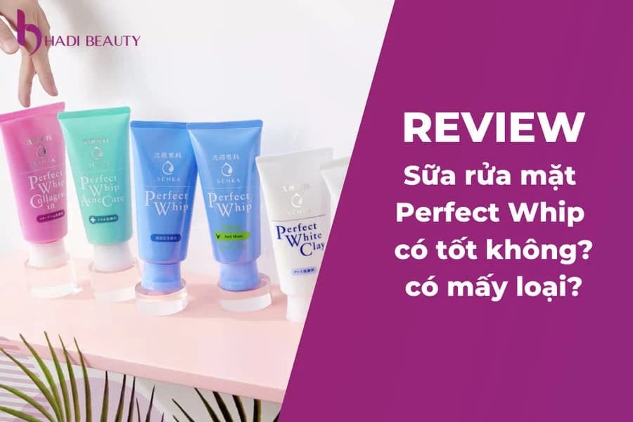Review sữa rửa mặt Senka Perfect Whip